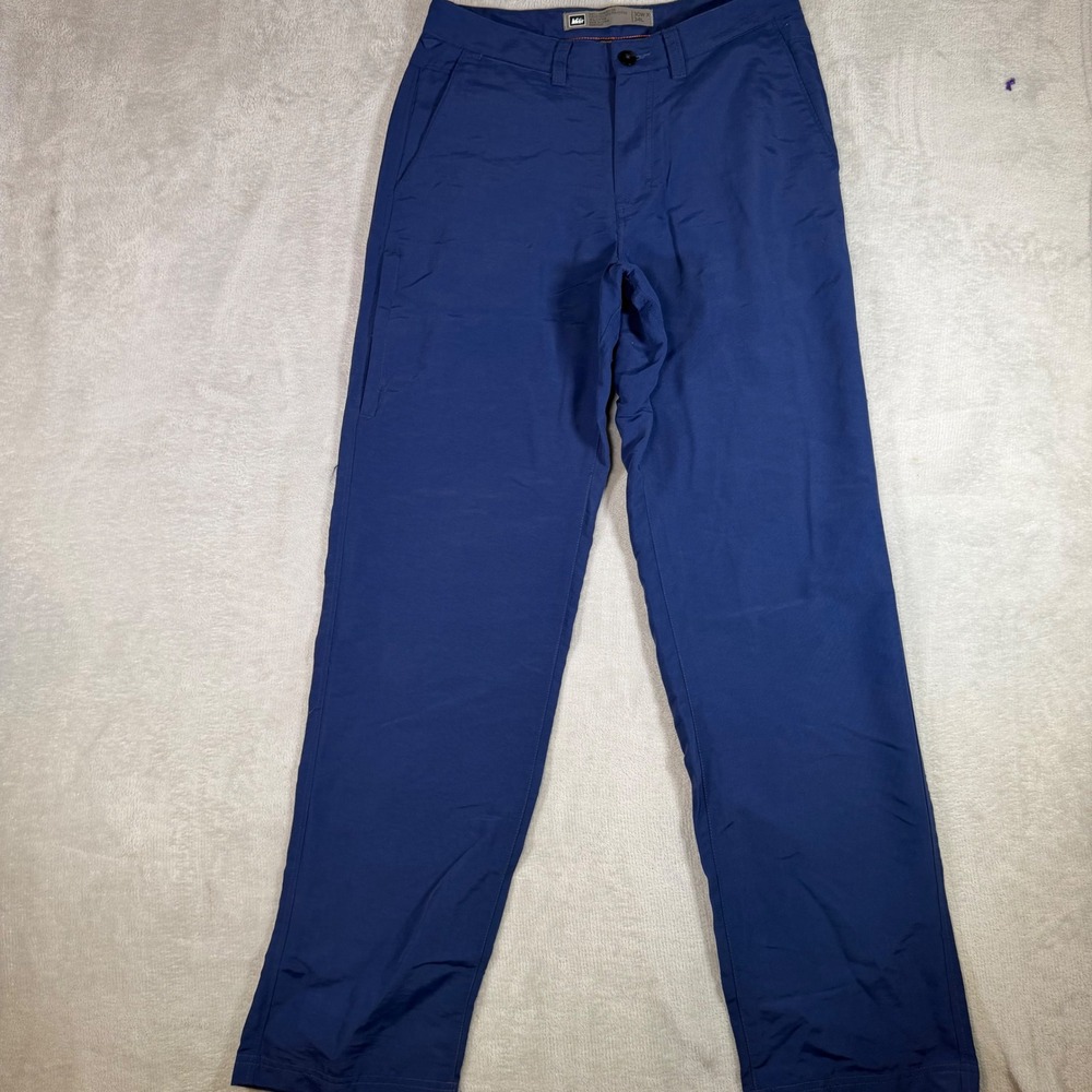 REI Co-op Mens‎ Hiking Pants Blue Nylon Lightweight Outdoor Trousers 30x34